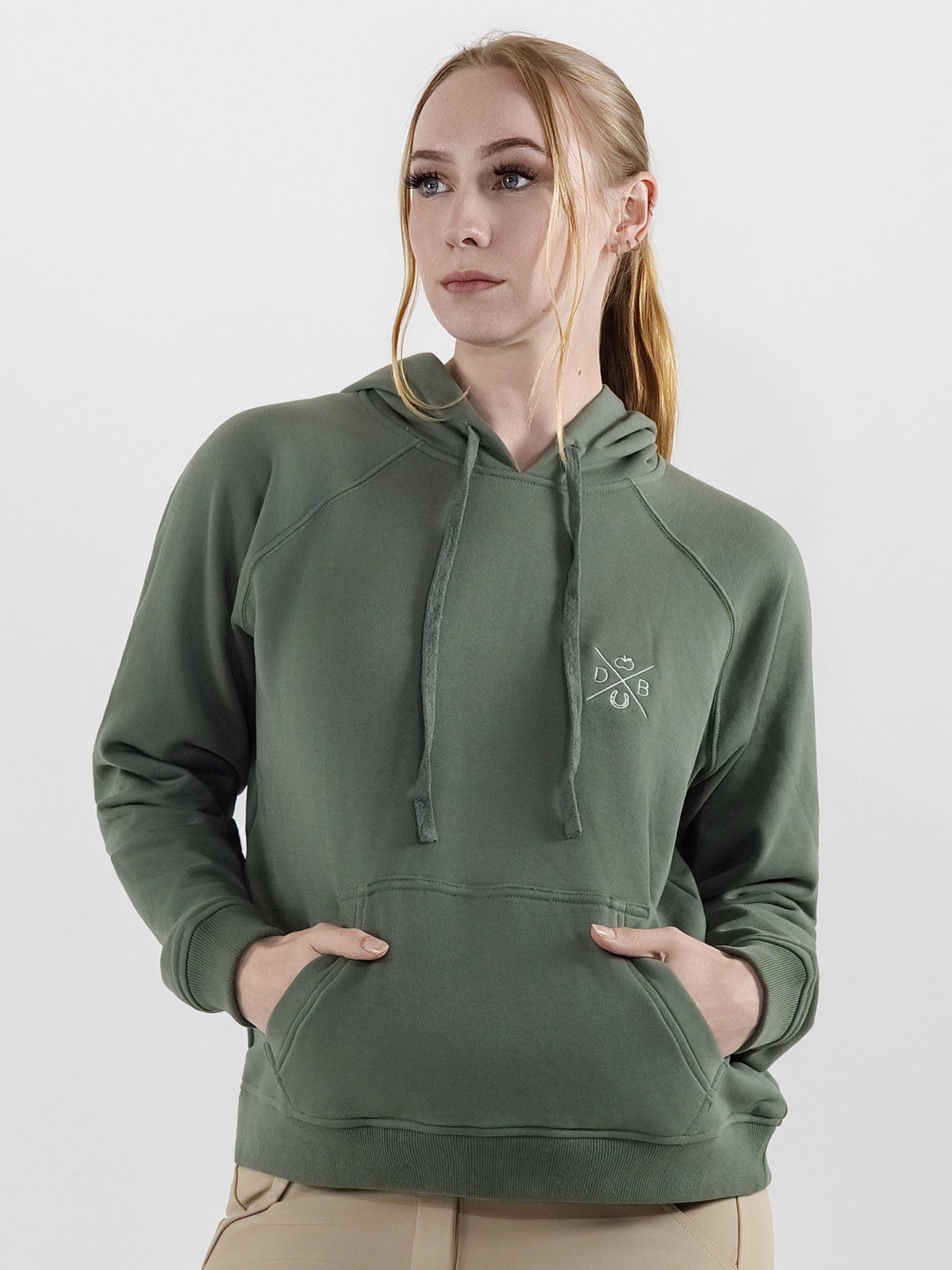 Dapplebay Palm Trees &amp; Horse Shows Hoodie-Rosemary