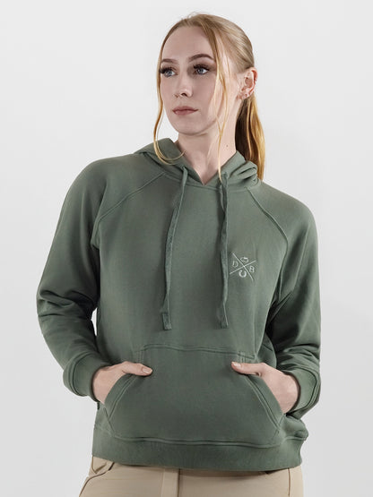 Dapplebay Palm Trees &amp; Horse Shows Hoodie-Rosemary