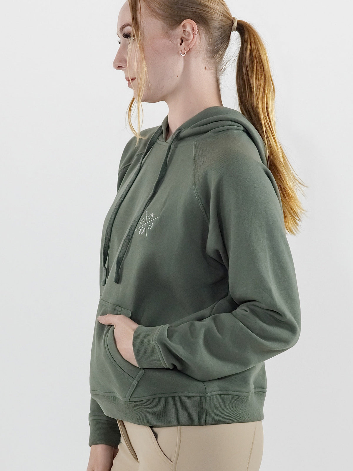 Dapplebay Palm Trees &amp; Horse Shows Hoodie-Rosemary