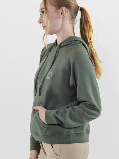 Dapplebay Palm Trees &amp; Horse Shows Hoodie-Rosemary