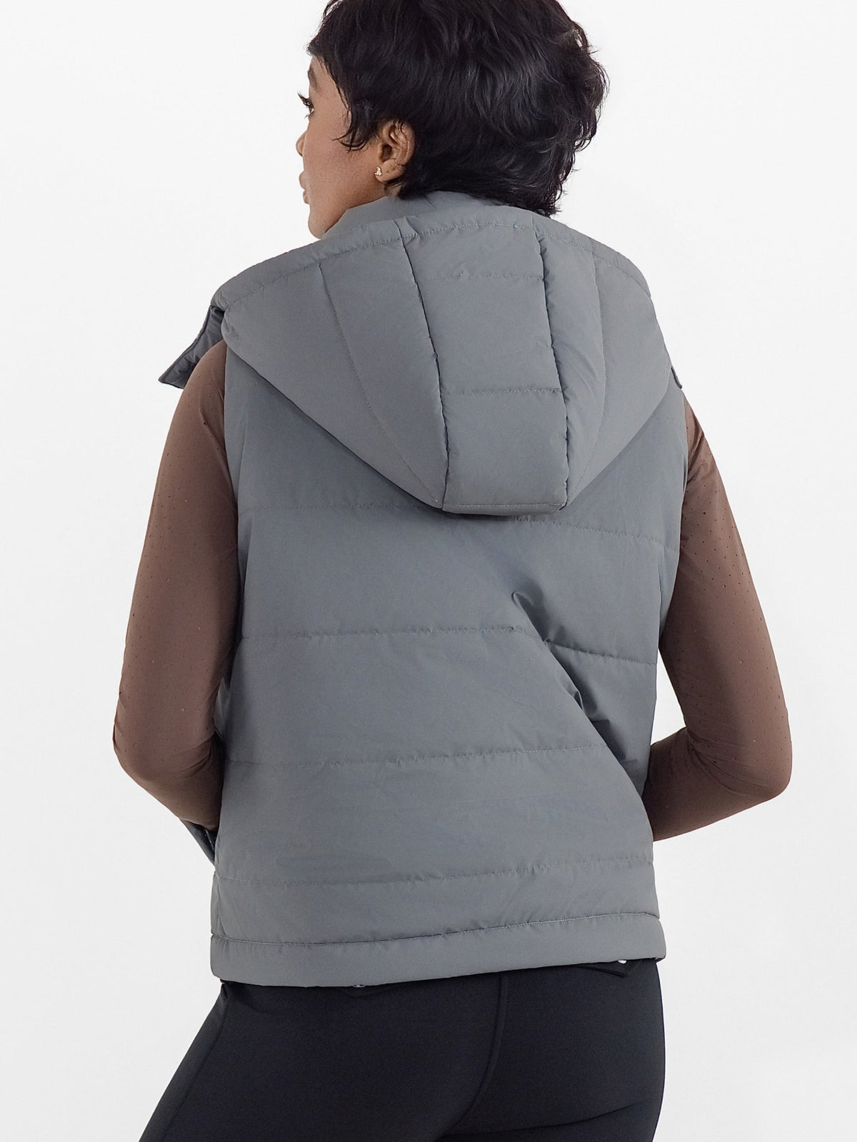 Dapplebay Reversible Puffer Vest-Graphite