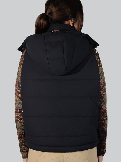 Dapplebay Reversible Puffer Vest-Black