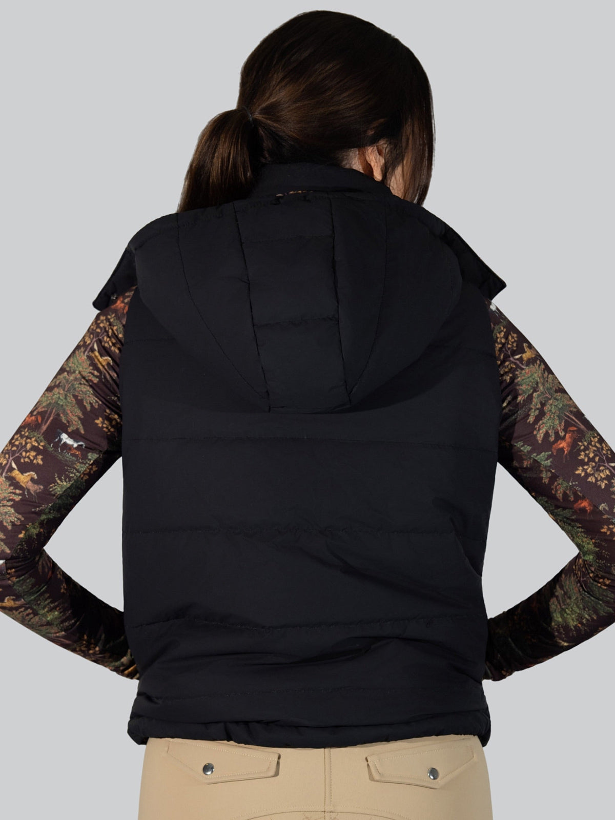 Dapplebay Reversible Puffer Vest-Black