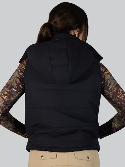 Dapplebay Reversible Puffer Vest-Black