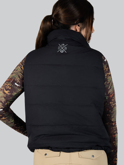 Dapplebay Reversible Puffer Vest-Black