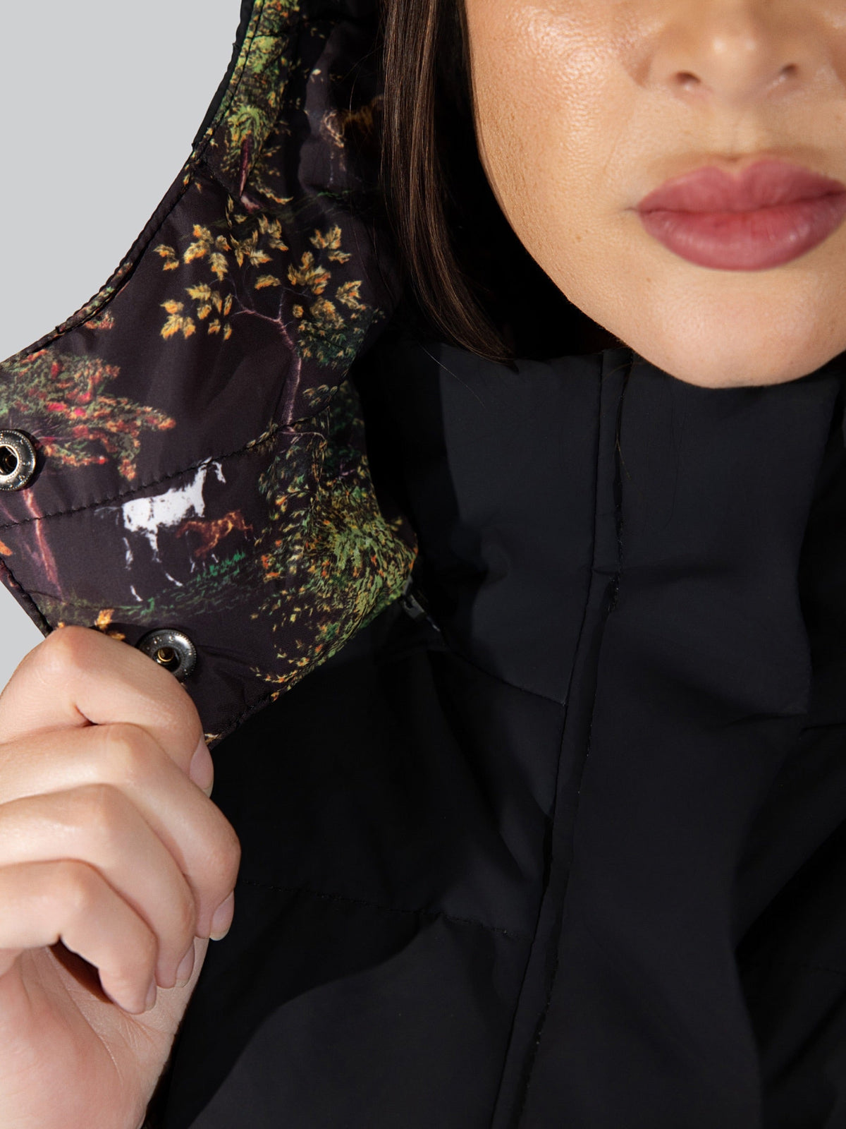 Dapplebay Reversible Puffer Vest-Black