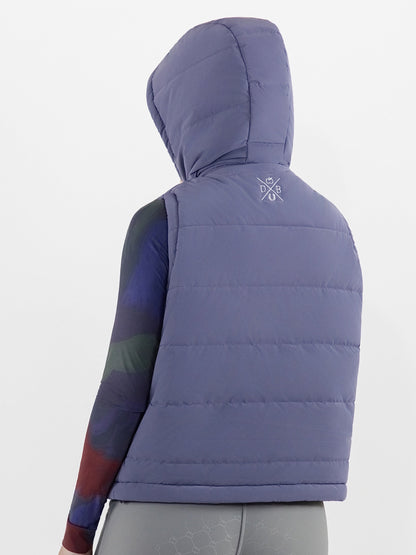 Dapplebay Reversible Puffer Vest-Purple Dusk