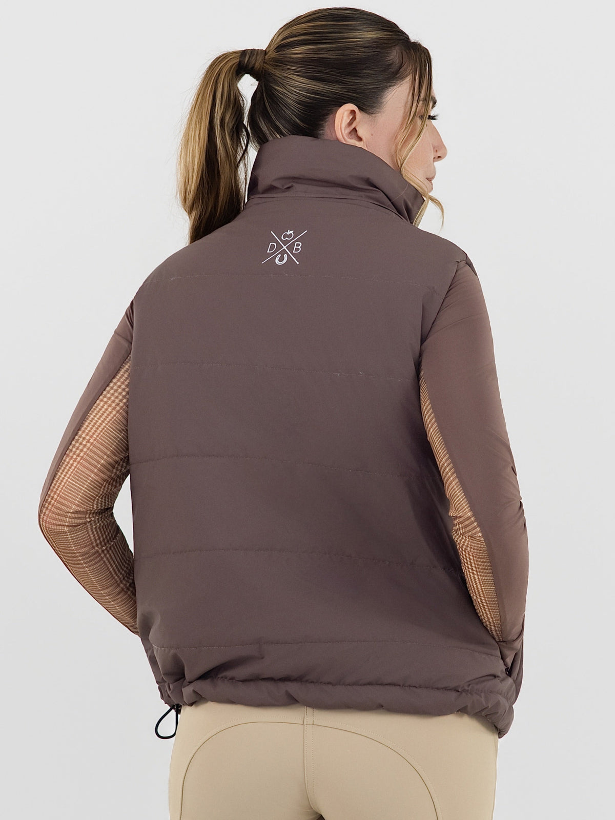 Dapplebay Reversible Puffer Vest-Chocolate
