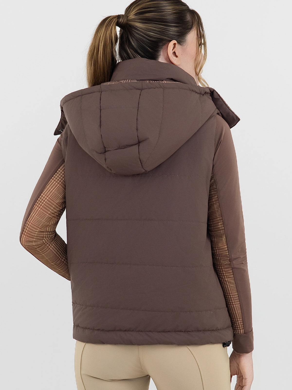 Dapplebay Reversible Puffer Vest-Chocolate