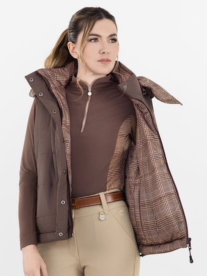 Dapplebay Reversible Puffer Vest-Chocolate