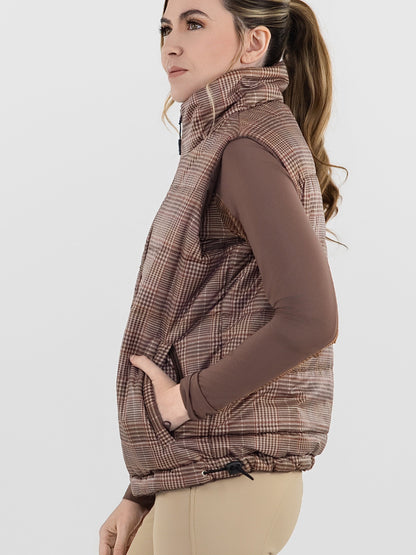Dapplebay Reversible Puffer Vest-Chocolate