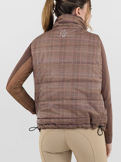 Dapplebay Reversible Puffer Vest-Chocolate