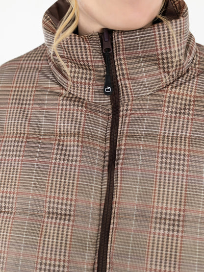 Dapplebay Reversible Puffer Vest-Chocolate
