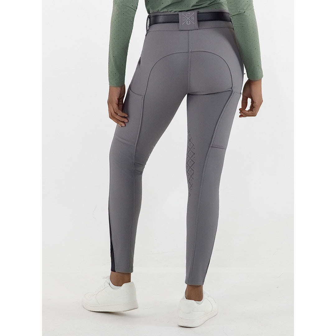 Dapplebay Winter Sport Silicone Knee Patch Breeches-Graphite