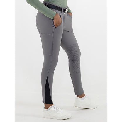 Dapplebay Winter Sport Silicone Knee Patch Breeches-Graphite