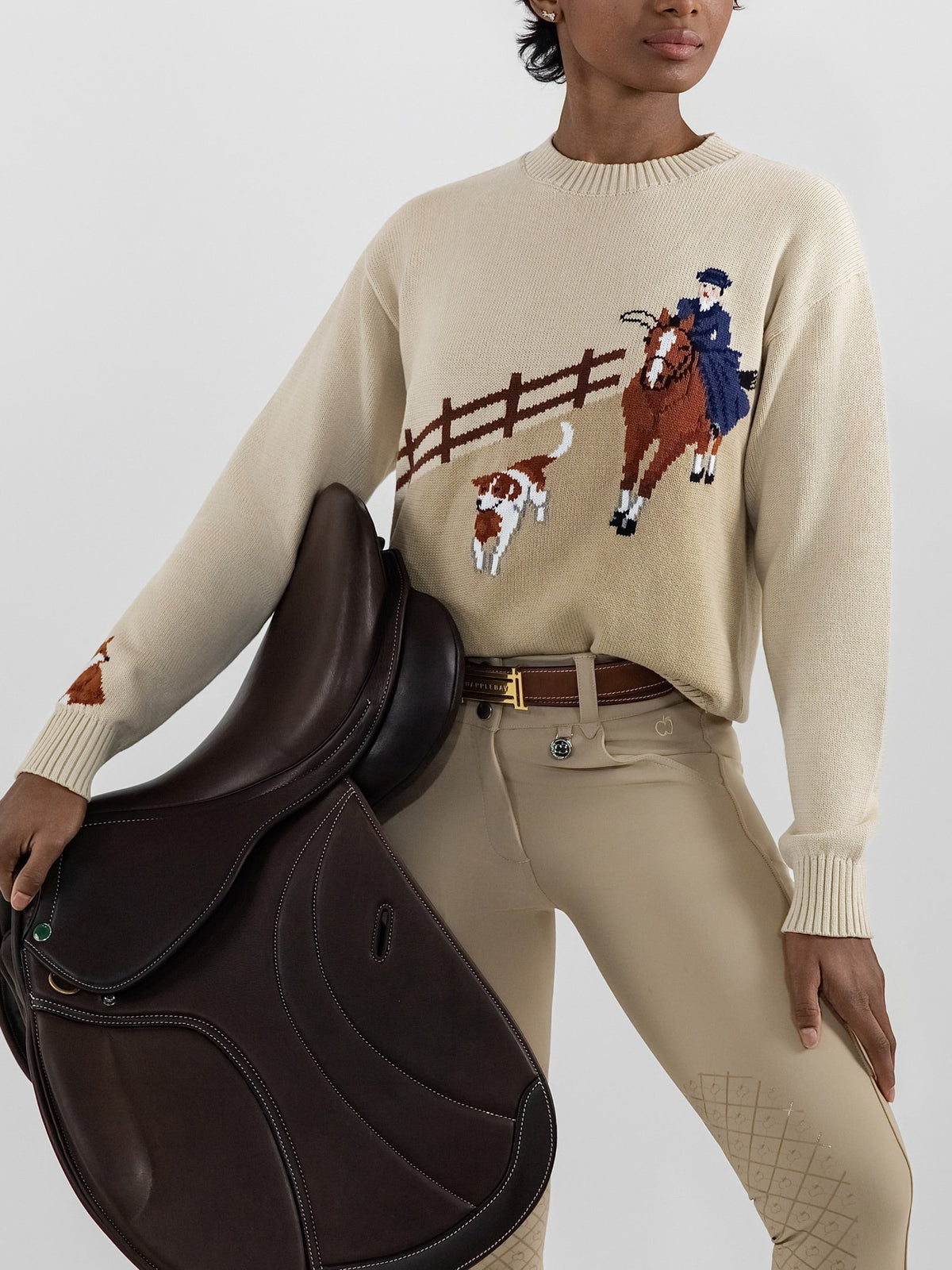 Dapplebay Heirloom Hunt Sweater-Cream