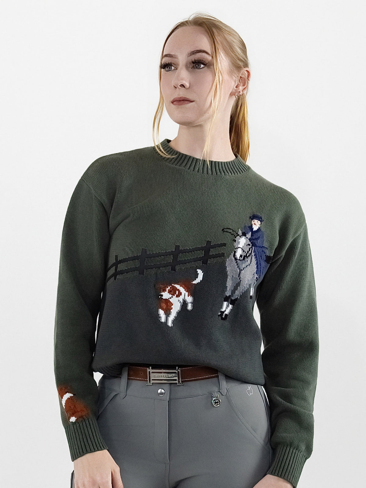 Dapplebay Heirloom Hunt Sweater-Evergreen
