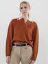 Dapplebay Prep Polo Sweater-Rust
