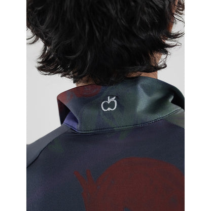Dapplebay Abstract Horses 1/4 Zip SS Riding Top