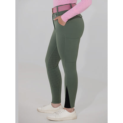 Dapplebay Hybrid Silicone Full Seat Breeches-Rosemary