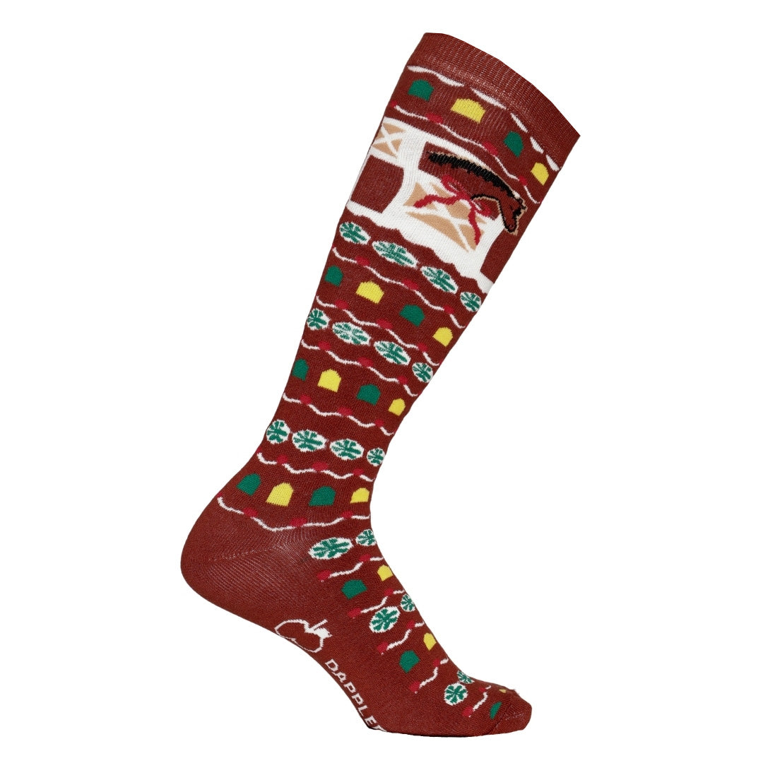 Dapplebay Gingerbread Horse Boot Socks