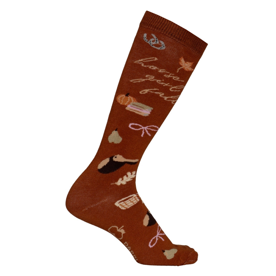 Dapplebay Horse Girl Fall Boot Socks