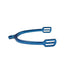 TuffRider Round End Spurs With Strap-Blue-15 mm