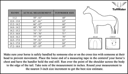 TuffRider 1200D Coolmax Turnout Sheet