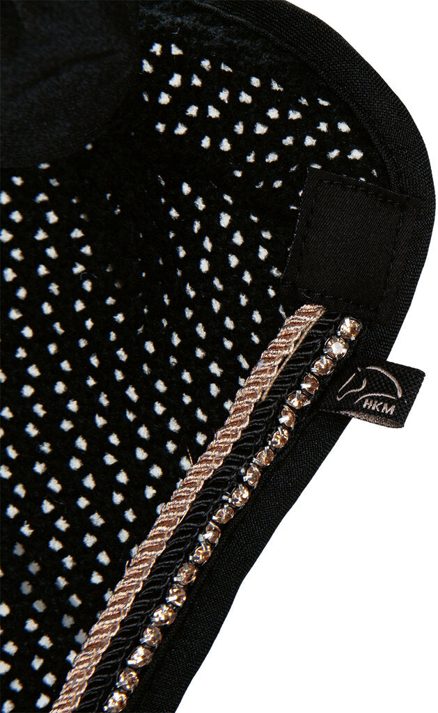 HKM Rosegold Glamour Ear Bonnet - Breeches.com