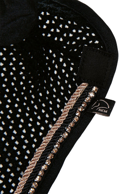 HKM Rosegold Glamour Ear Bonnet - Breeches.com