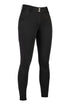 HKM Ari Mid Rise- Sil. Knee Patch Ladies Riding Breeches - Breeches.com