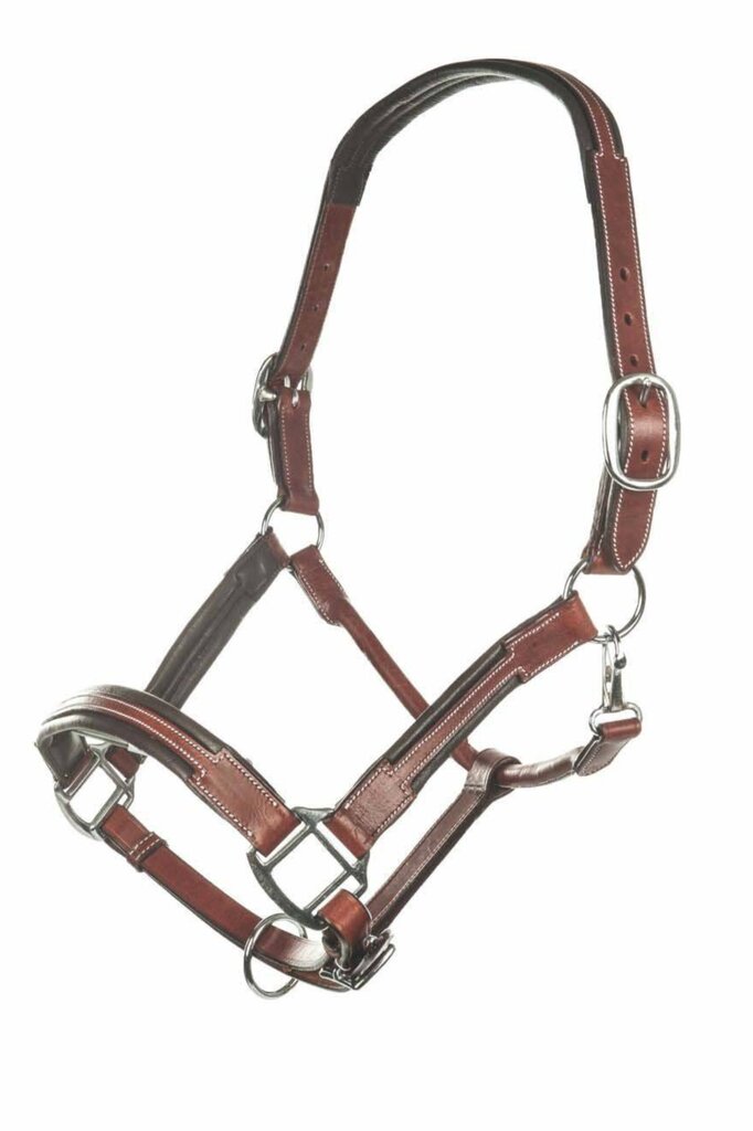 HKM Leather Head Collar -Soft-Brown - Breeches.com