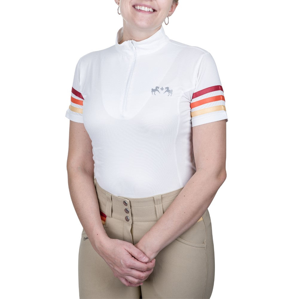 Equine Couture Gradient Short Sleeve Show Shirt
