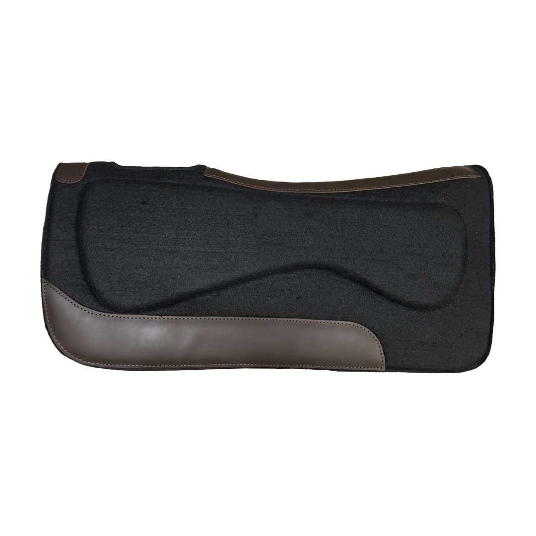 TuffRider Dynamic Ease Black Polyester Felt Saddle Pad-3/4"