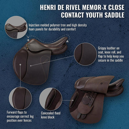 Henri de Rivel Memor-X Close Contact Youth Saddle