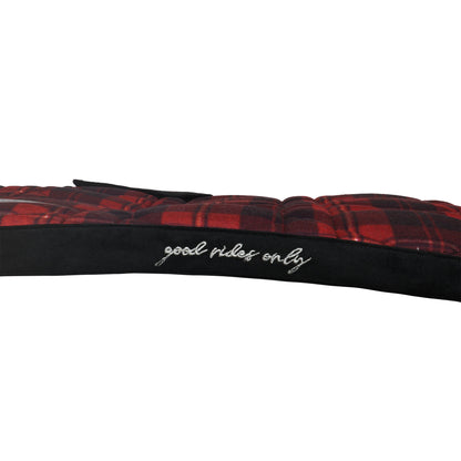 Dapplebay Holiday Plaid Jump Saddle Pad -RED