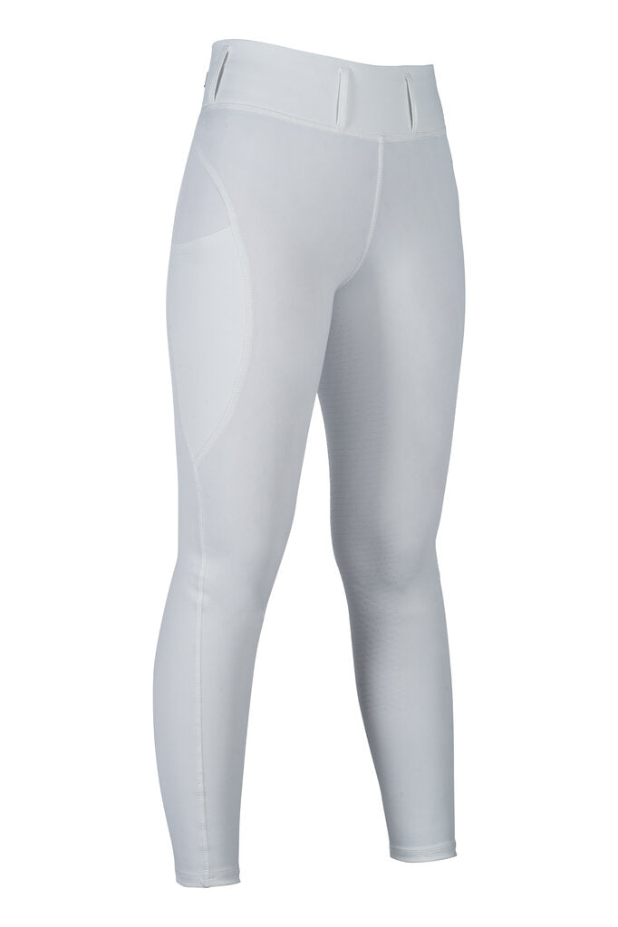 HKM Jil High Waist- Sil. Full Seat Ladies Riding Leggings - Breeches.com