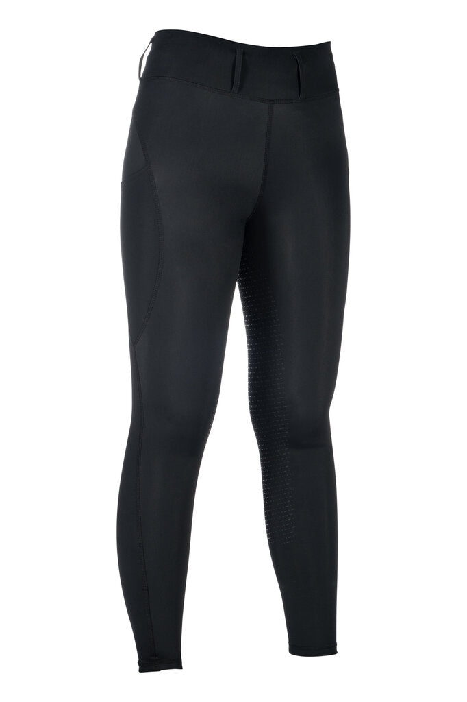 HKM Jil High Waist- Sil. Full Seat Ladies Riding Leggings - Breeches.com