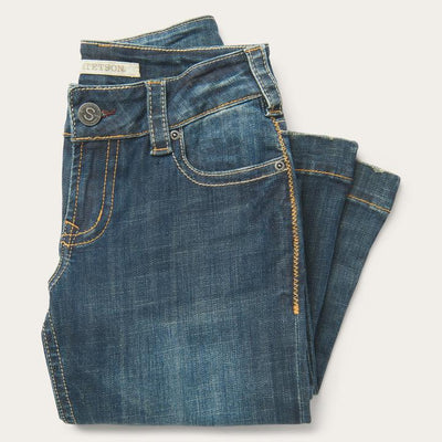 Stetson Women's 214 City Trouser Jeans In Medium Wash
