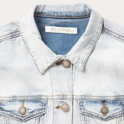 Stetson Womens Light Wash Denim Vest