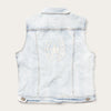 Stetson Womens Light Wash Denim Vest