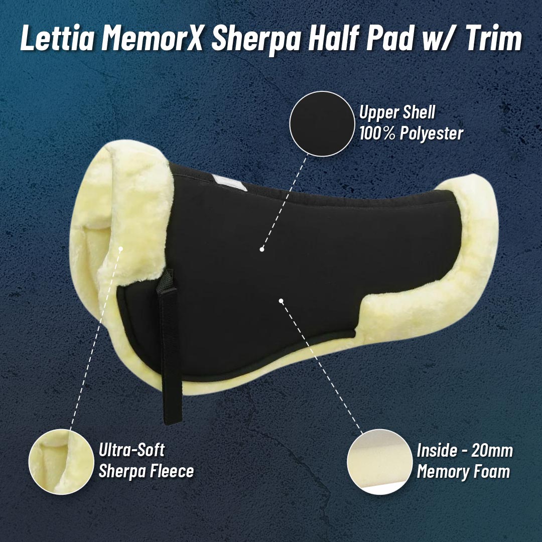 Lettia MemorX Sherpa Half Pad w/ Trim