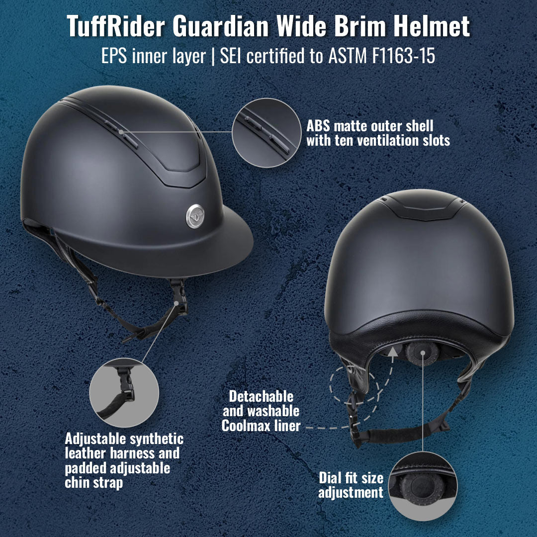 TuffRider Guardian Wide Brim Helmet