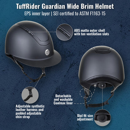 TuffRider Guardian Wide Brim Helmet