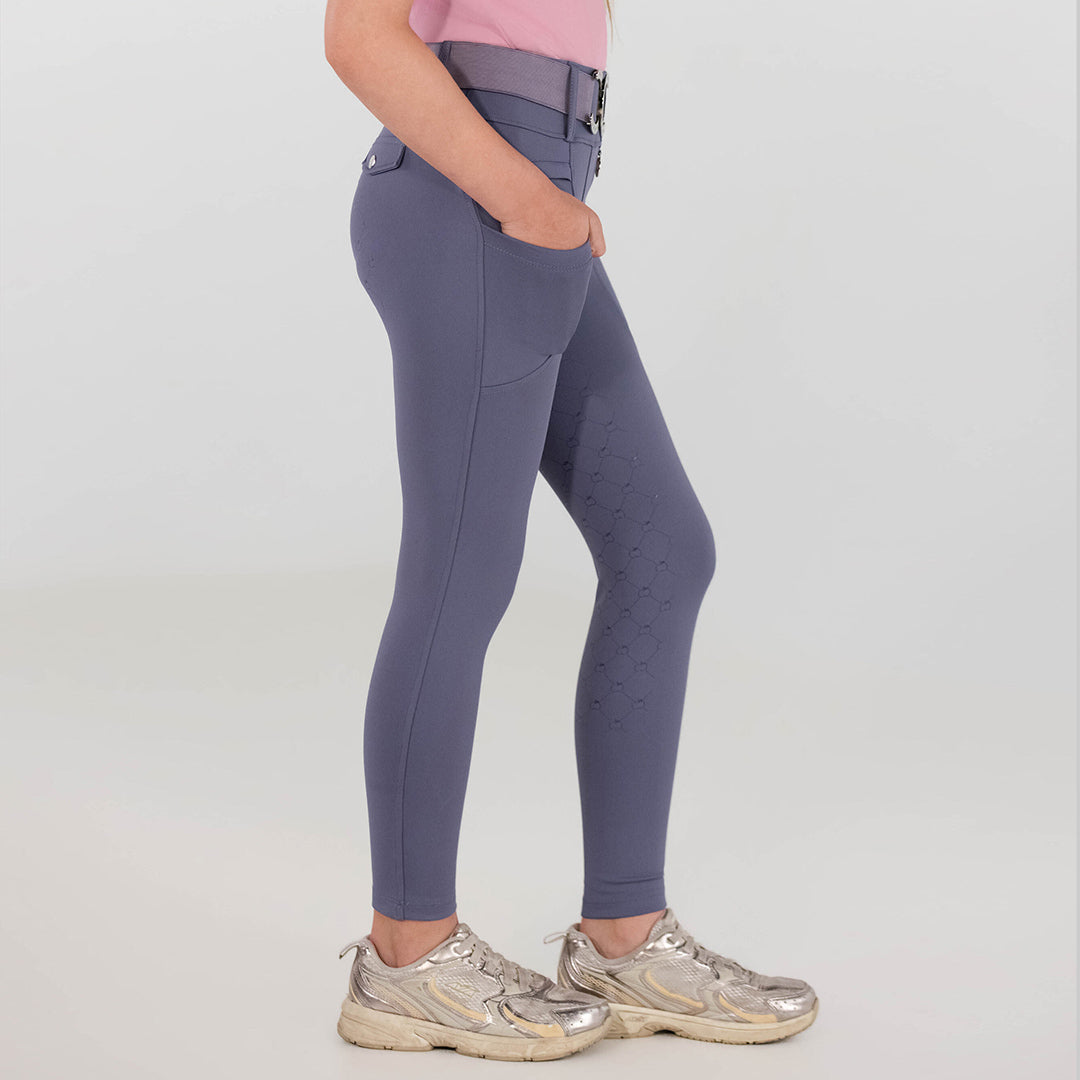 Dapplebay Kids Essential Silicone Full Seat Tights-Purple Dusk