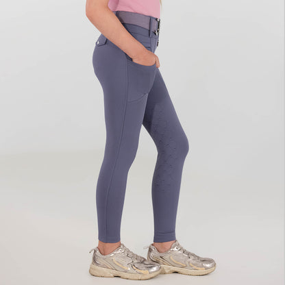 Dapplebay Kids Essential Silicone Full Seat Tights-Purple Dusk