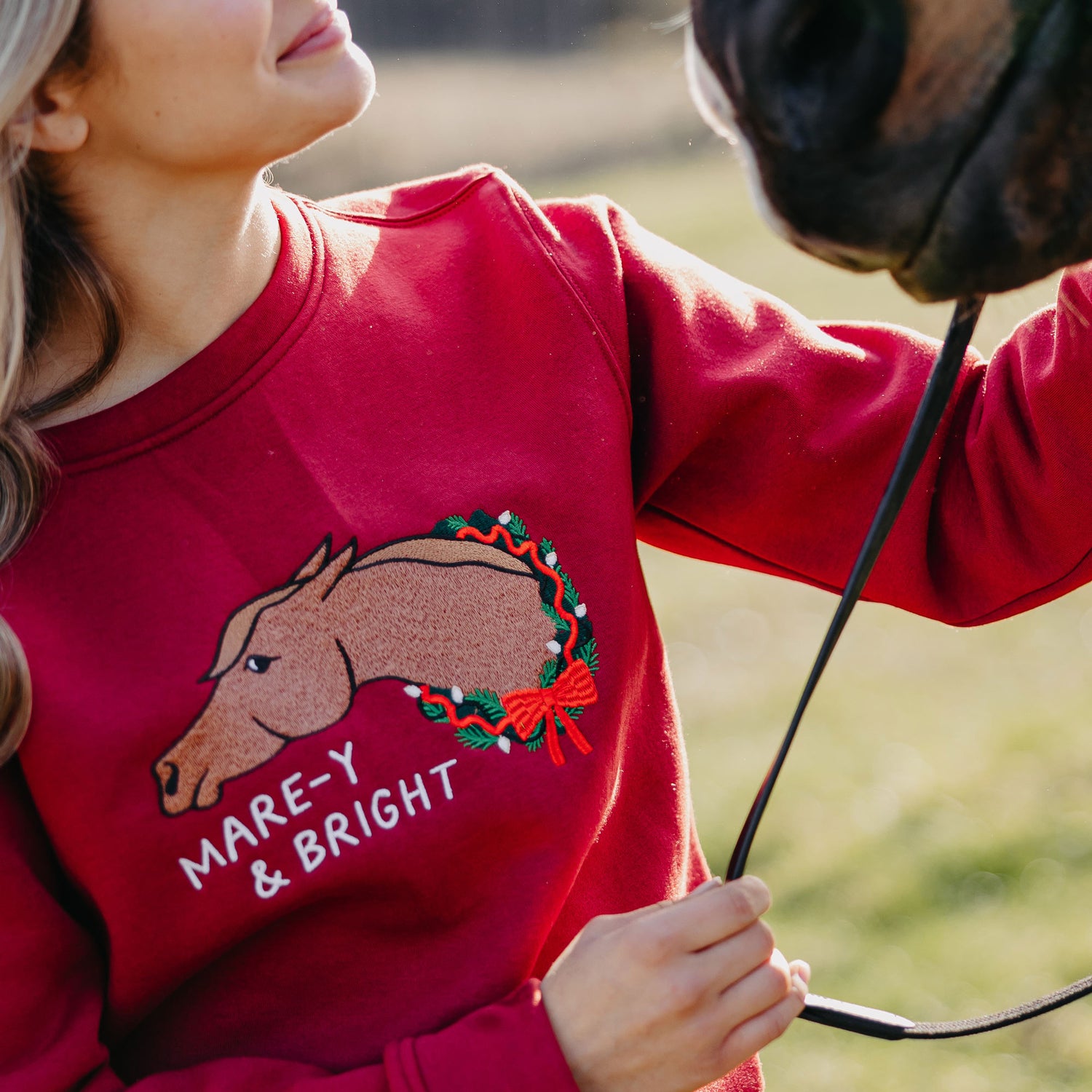 Dapplebay Mare-y &amp; Bright Crewneck  Sweatshirt