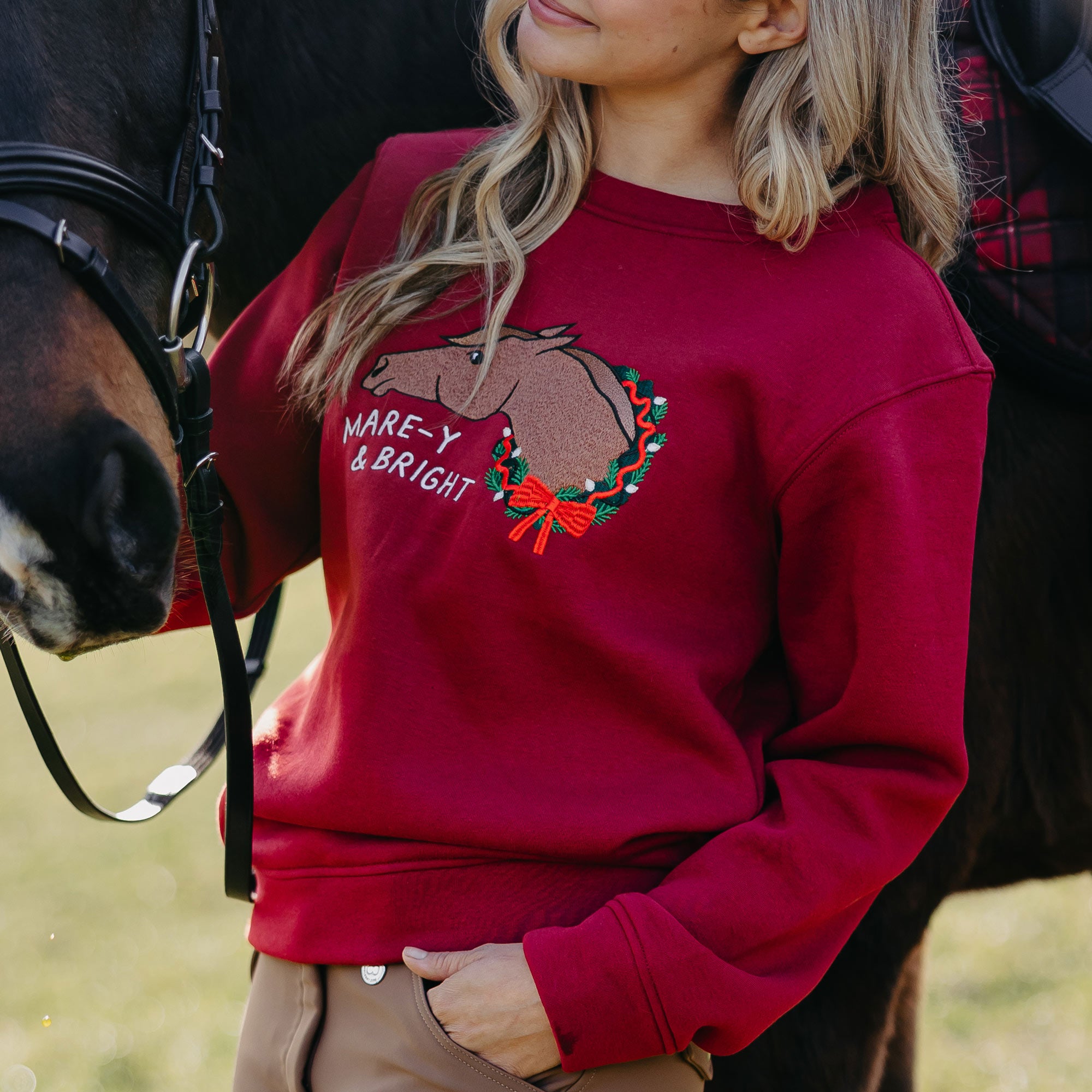 Dapplebay Mare-y &amp; Bright Crewneck  Sweatshirt
