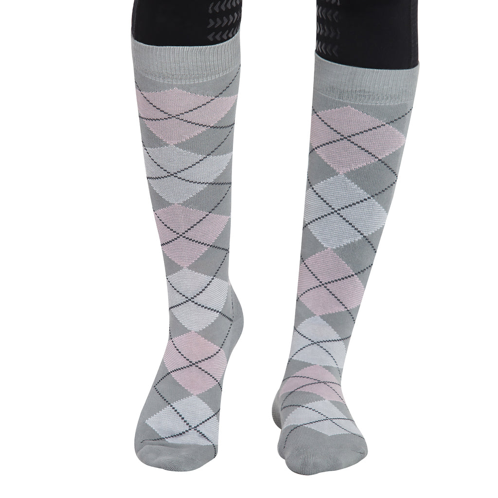 TuffRider Ladies Bamboo Argyle Knee Hi Socks_6