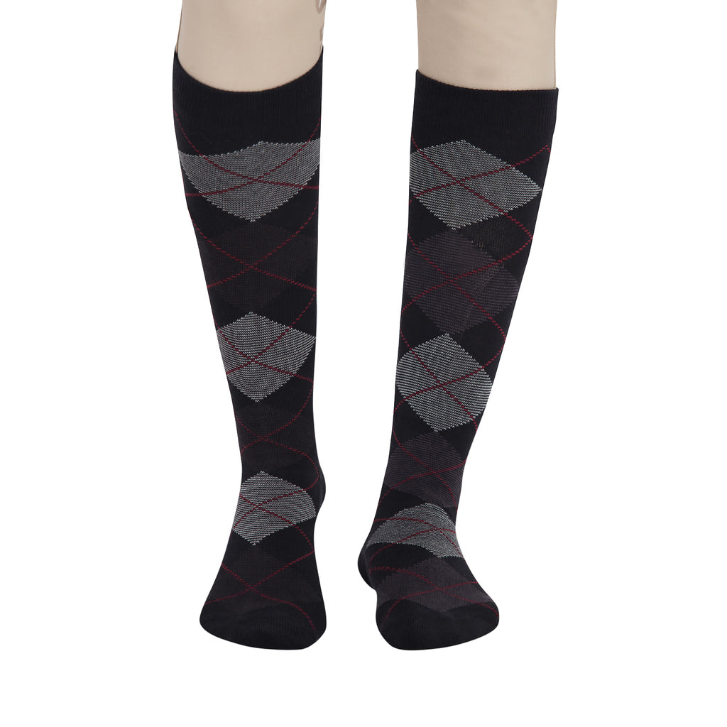 TuffRider Ladies Bamboo Argyle Knee Hi Socks_10